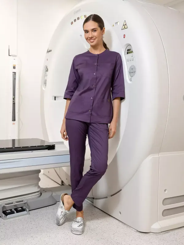 Шанель New Жіночий Медичний Костюм фіолетовий