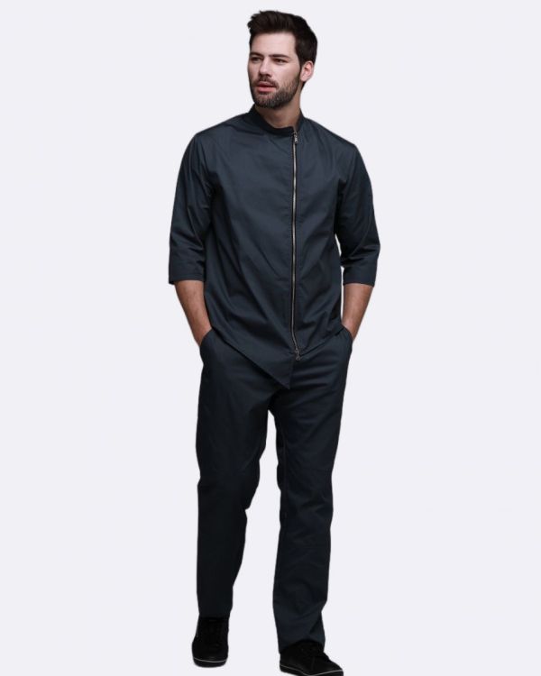 Медичний костюм 20885 колір мокрий асфальт