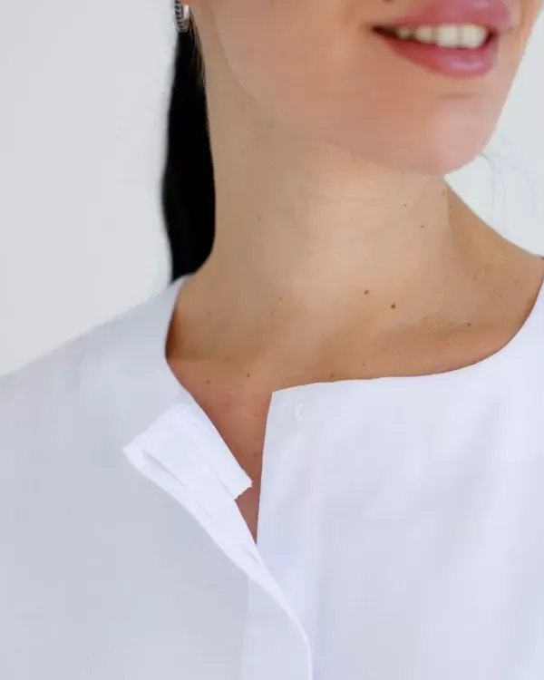 Медичний халат жіночий Жаклін колір білий