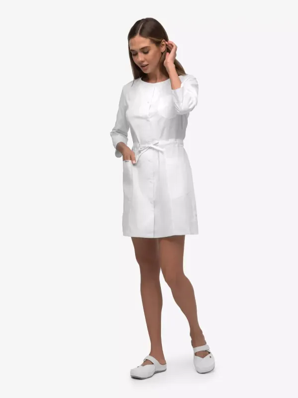 Діана Жіночий Медичний Халат білий